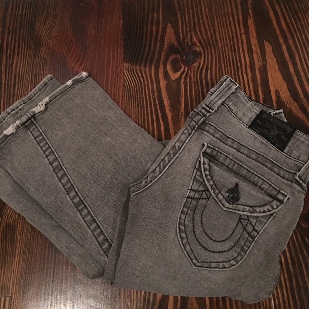 True Religion gray jeans